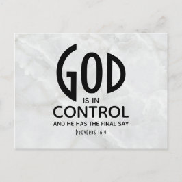 GOD IST IN KONTROLLE Inspiration Christlich Postkarte