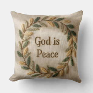 God ist Liebe & Frieden Kissen – Christliche Heimd