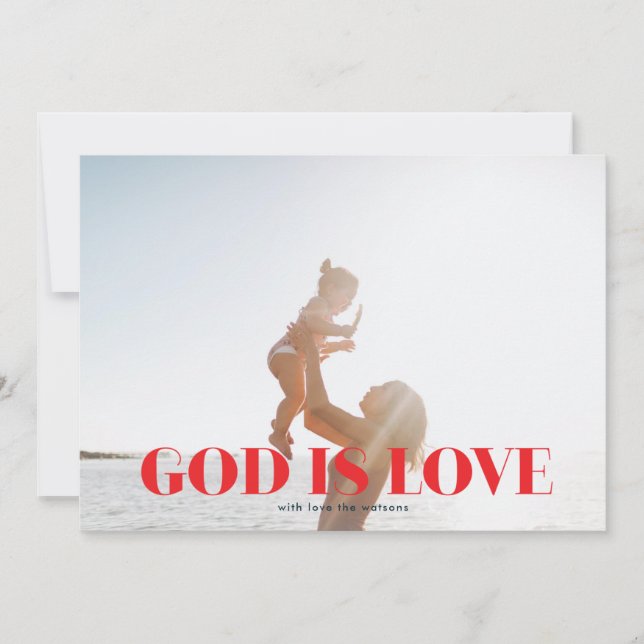 GOD ist Liebe Weihnachten Religiöser Urlaub Fotoka (Vorderseite)