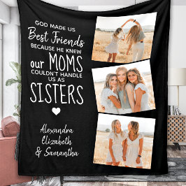 God Made Us Best Friends Custom Friendship Foto Fleecedecke