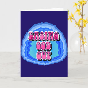 GOD-Out-Geode 12 Step OM Erholung Slogan Karte