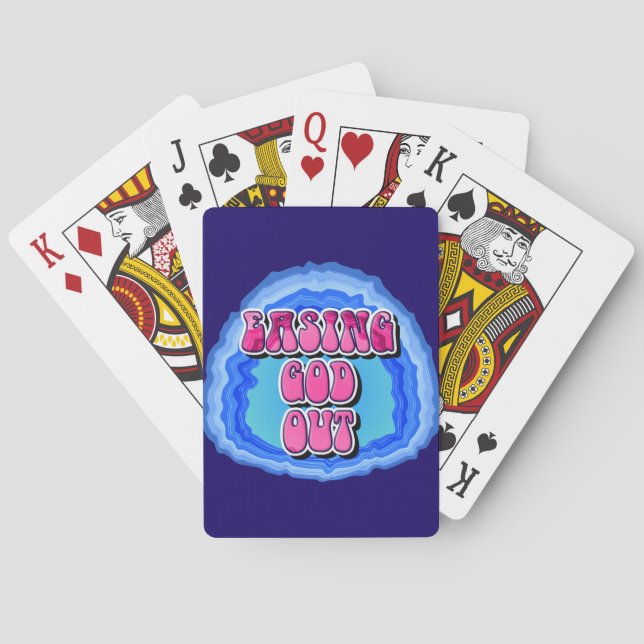 GOD-Out-Geode 12 Step OM Erholung Slogan Spielkarten (Rückseite)
