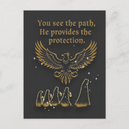 God protection feiertagspostkarte