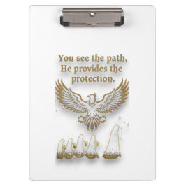 God protection klemmbrett