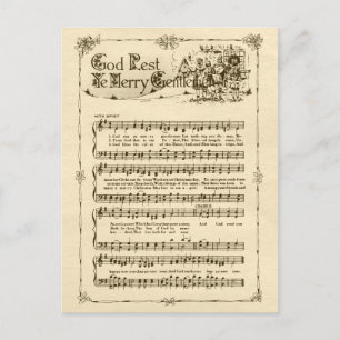 God Rest Ye Merry Gentlemen CC0604 Carte postale