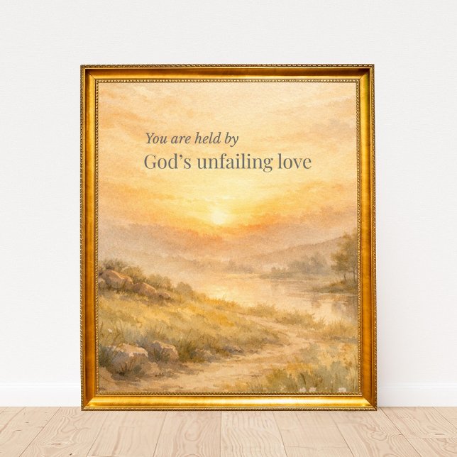 God’s Unfailing Love Christian Encouragement Poster (Von Creator hochgeladen)