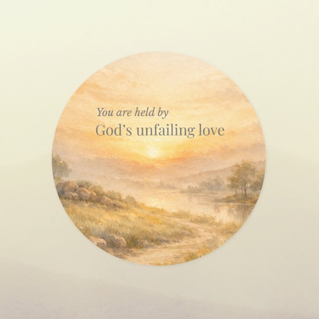 God’s Unfailing Love Christian Faith Sticker (Von Creator hochgeladen)