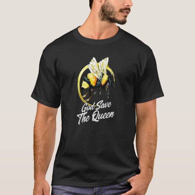 God Save The Bees Beekeeper Hives Honey Apiary Api T-Shirt (Vorderseite)