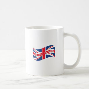 God Save the Queen mit Gewerkschafts-Jack Kaffeetasse