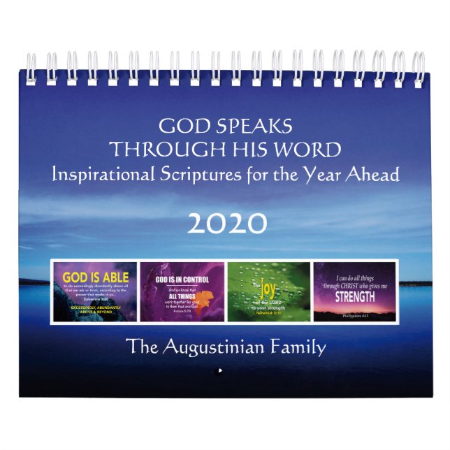 GOD SPEAKS Inspirational Bible Verses Jahr 2020 Kalender (Titelbild)