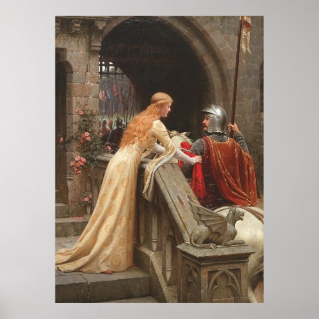 God Speed von Edmund Blair Leighton, c. 1900 Poster (Vorne)