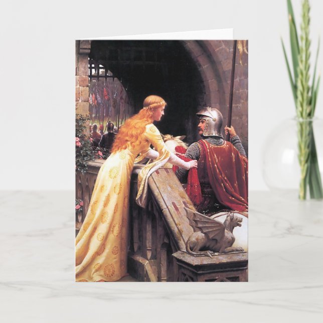 God Speed von Edmund Blair Leighton Karte (Vorderseite)