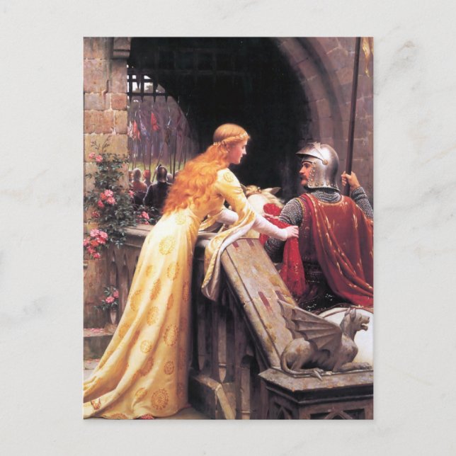 God Speed von Edmund Blair Leighton Postkarte (Vorderseite)