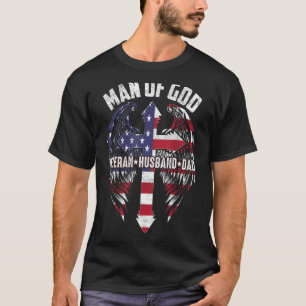 God Veteran Husband Vater Opa T-Shirt