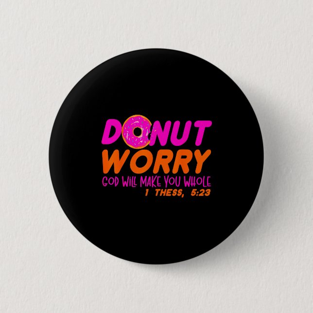 God Will Make You Whole Funny Men Women Jesus Doug Button (Vorderseite)