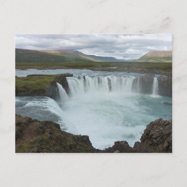 Godafoss Island Postkarte (Vorderseite)