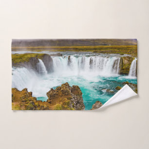Godafoss Wasserfall, Island Badhandtuch Set