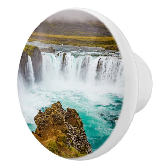 Godafoss Wasserfall, Island Keramikknauf (Rechts)