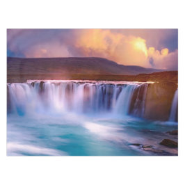 Godafoss Wasserfall Island Tischdecke
