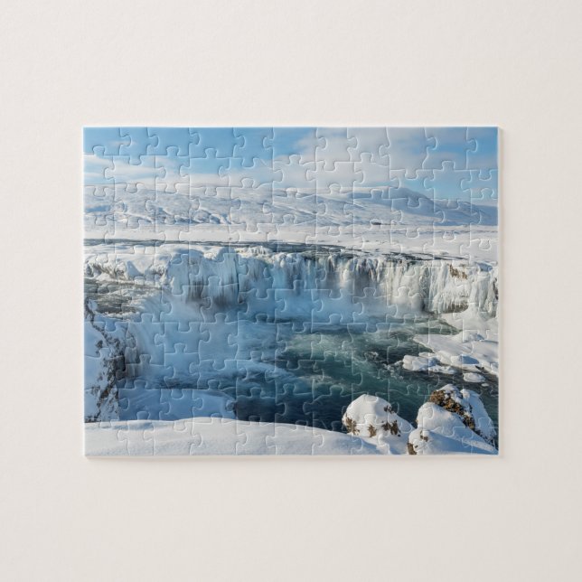 Godafoss Wasserfall Landschaft (Horizontal)