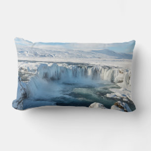 Godafoss-Wasserfall-Landschaft Lendenkissen