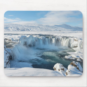 Godafoss Wasserfall Landschaft Mousepad