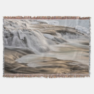 Godafoss Wasserfall, Winter, Island Decke