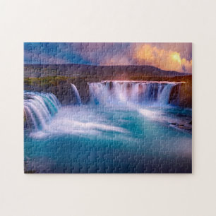 Goðafoss Waterfall Island