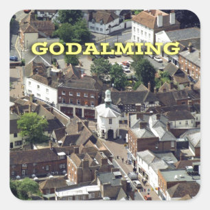 Godalming Surrey England Quadratischer Aufkleber
