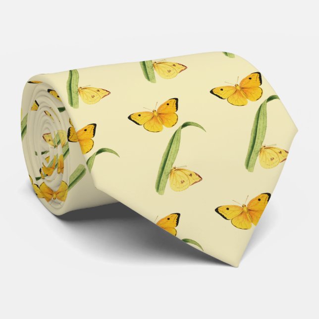 Godart's Colias Butterfly Krawatte (Gerollt)
