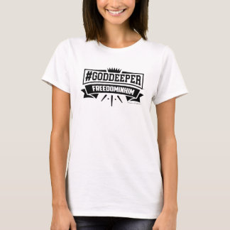 #GODDEEPER (TM) - Freiheit in ihm T-Shirt (weiß)