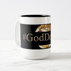 #GODDEEPER (TM) Schwarzes 15 Unze Zwei-Ton Tasse