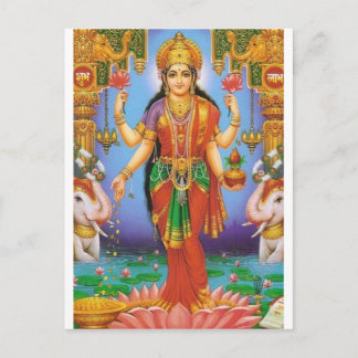Goddes laxshmi postkarte