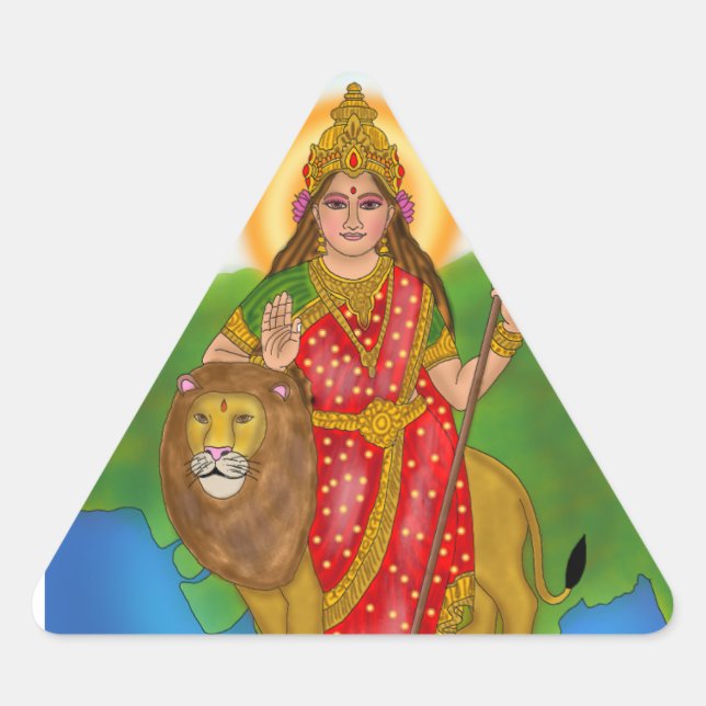 Goddess Bharat Mata Stickers (Devant)