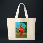Goddess Bhramari Tote Bag Jumbo Stoffbeutel<br><div class="desc">Carry divine energy wherever you go with this Goddess Bhramari tote bag featuring powerful Hindu devotional artwork. Maa Bhramari, a fierce manifestation of Goddess Durga associated with bees and divine protection, symbolizes strength and the destruction of negativity. Perfect for daily use, shopping, books, or travel, this tote bag blends sacred...</div>