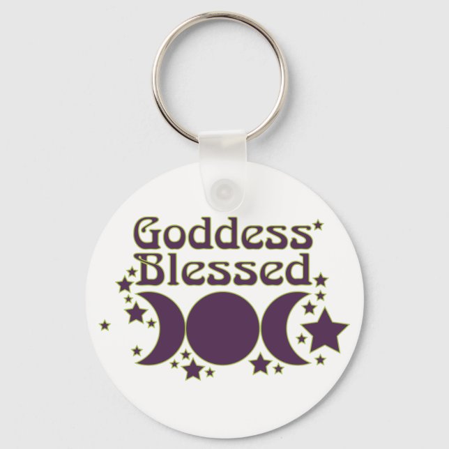Goddess Blessed Keychain Schlüsselanhänger (Vorderseite)