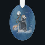 Goddess Cailleach Ornament<br><div class="desc">Von Wales ist die Cailleach die Göttin des wilden Winters, Mutter der Berge, Agellose Dame der dunklen Orte, antiker Krone der Weisheit. Ihre Fußstapfen bildeten das Terrain von Schottland, und eine Touch von ihren Mitarbeitern brachte Frost. Der Winter bringt den Frühling, einen Zyklus endloser Erneuerung. Ihre sankalpa Meditation ist: "Meine...</div>