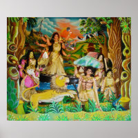 Goddess Durga beim Durga Festival in Burdwan