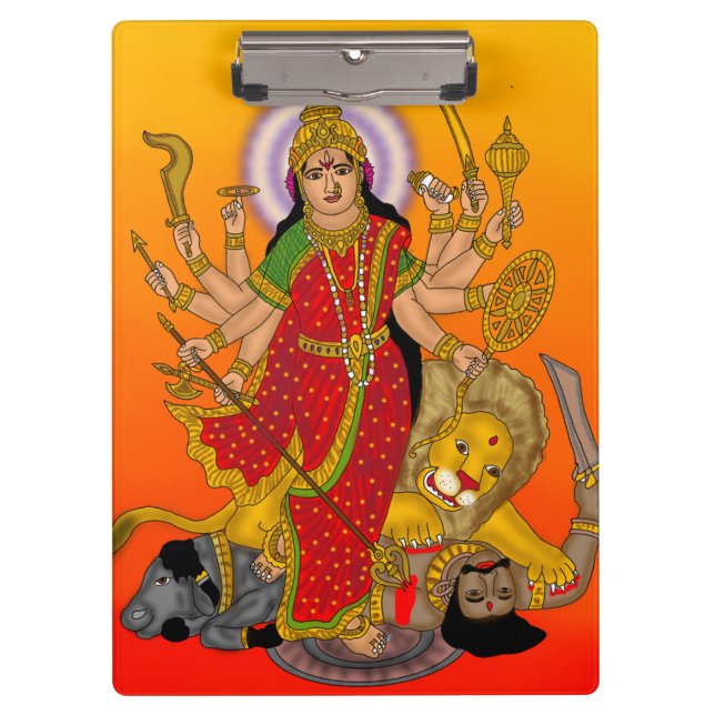 Goddess Durga Clipboard Klemmbrett (Vorderseite)