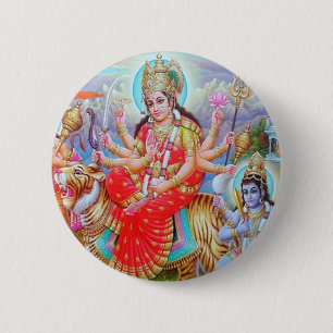 Goddess Durga Ji Button