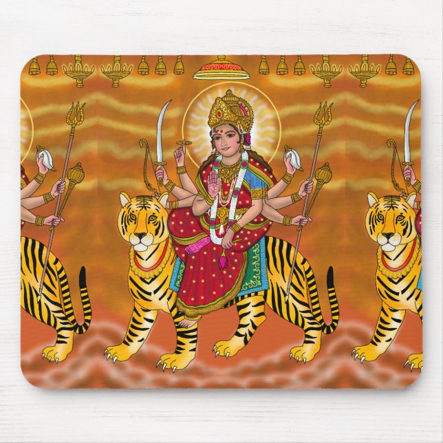 Goddess Durga Mouse Pad Mousepad (Vorne)