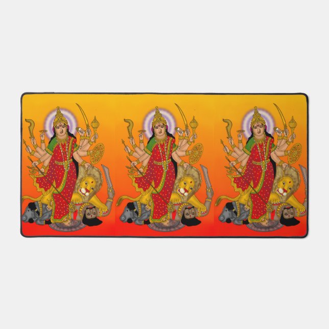 Goddess Durga Mouse Pad Schreibtischunterlage (Vorderseite)