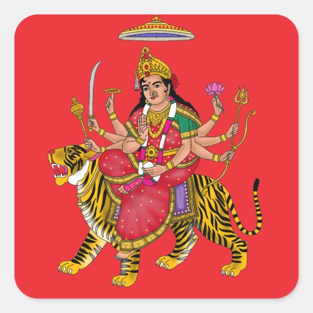 Goddess Durga Sticker (Devant)