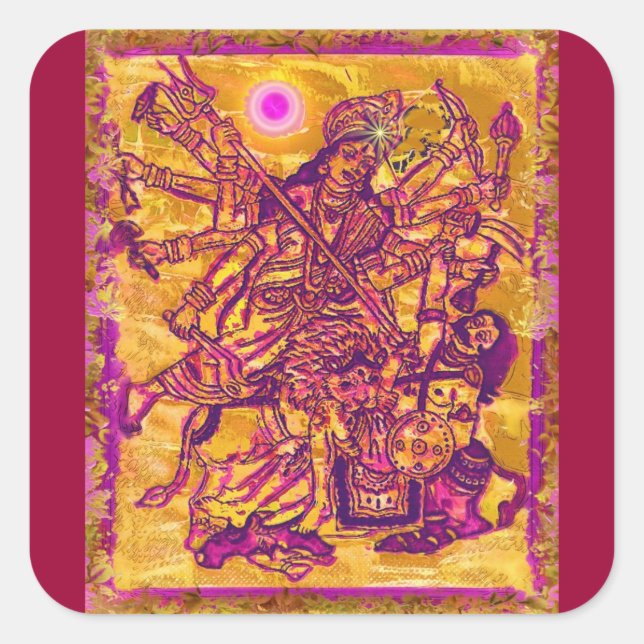 Goddess Durga Sticker (Vorderseite)