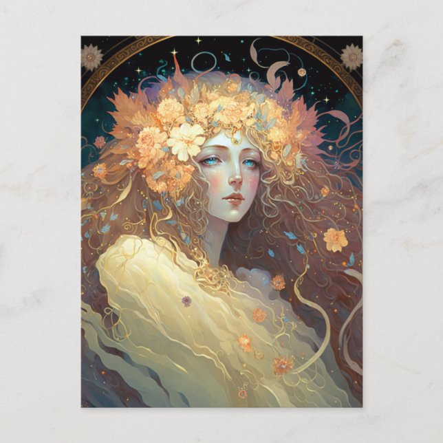Goddess Fantasy Art Postcard Postkarte (Vorderseite)
