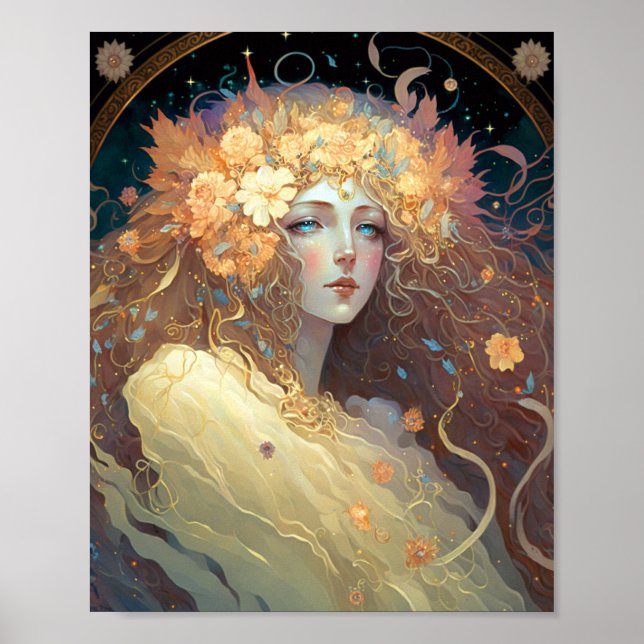 Goddess Fantasy Art Poster (Vorne)