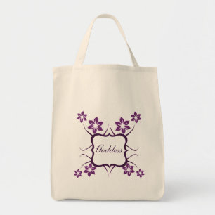 Goddess Floral Bag, dunkel Lila Tragetasche