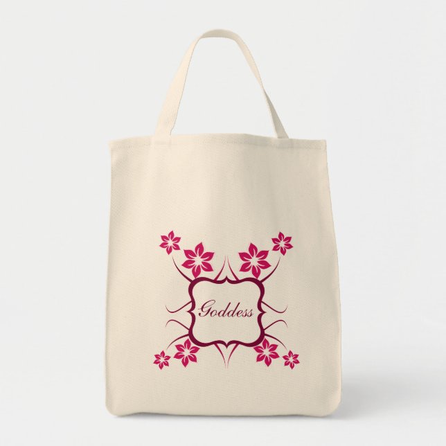 Goddess Floral Bag, Magenta Tragetasche (Vorne)