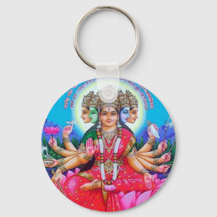 Goddess Gayatri Devi Deity Schlüsselanhänger