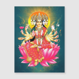 Goddess Gayatri Devi Hindu Deity Flexible Magnet